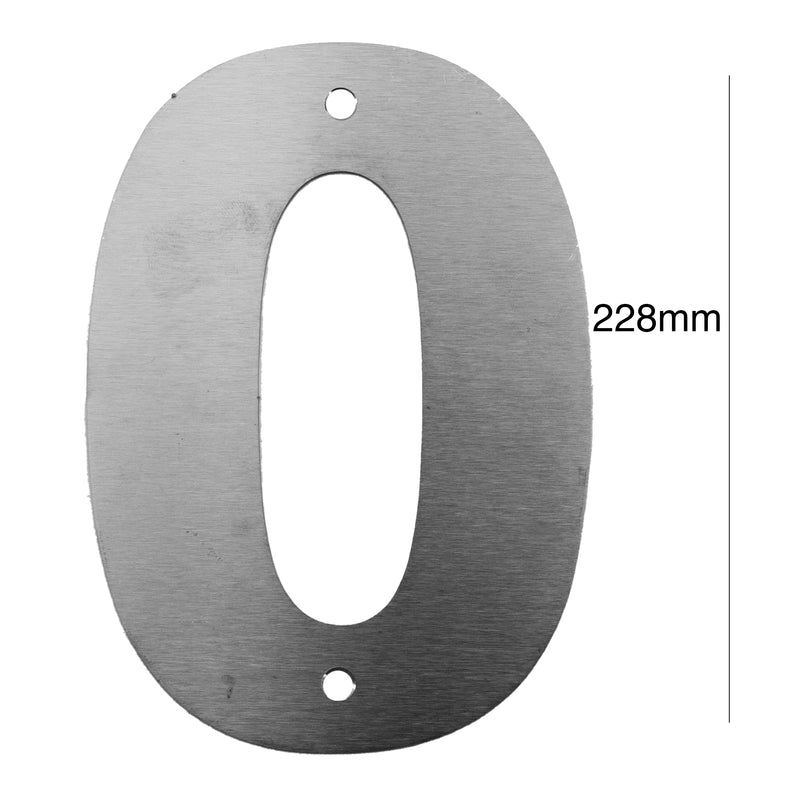 Load image into Gallery viewer, BRUSHED STAINLESS STEEL NUMBER - 228MM