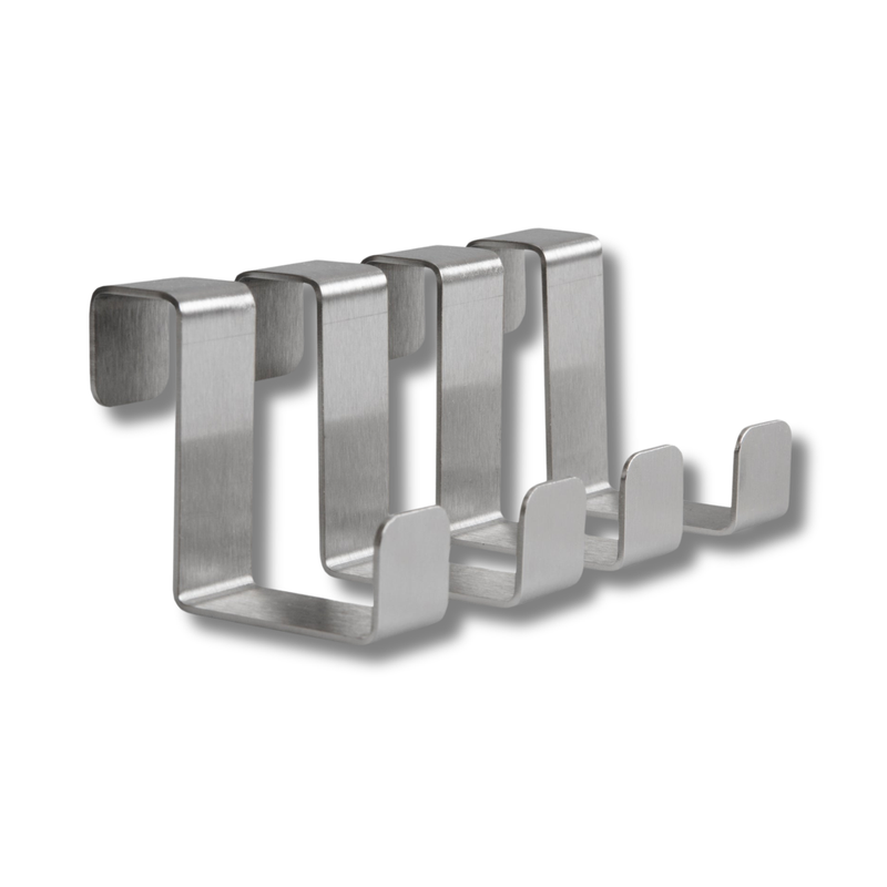 Load image into Gallery viewer, Over-Door Hooks – Stainless Steel, Set of 4