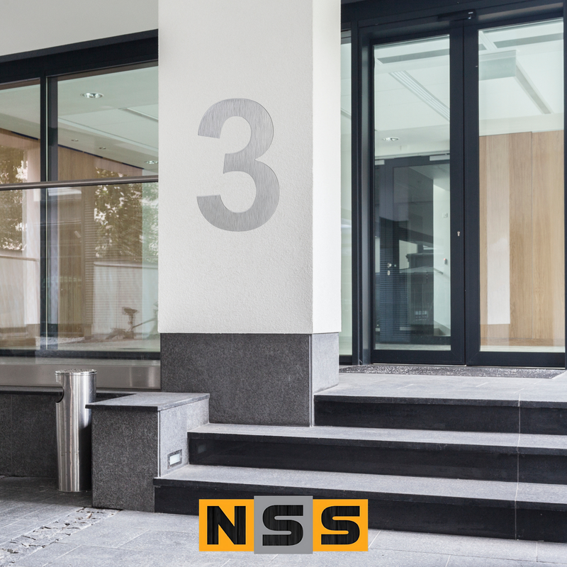 Load image into Gallery viewer, House Numbers – 228mm Stainless Steel Two-Digit Set