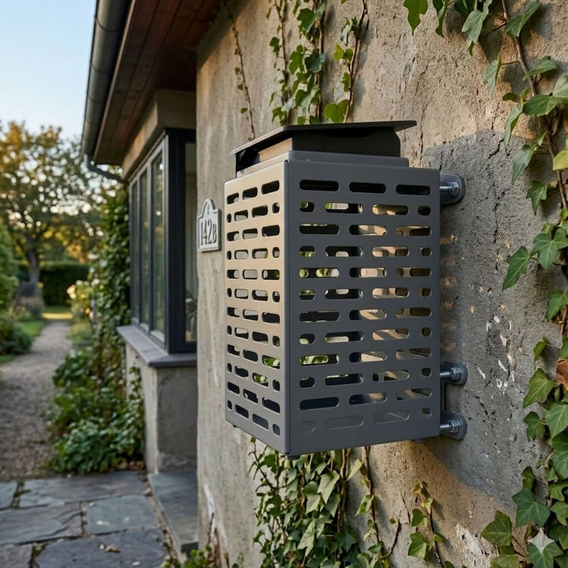 Load image into Gallery viewer, Solar Wall Light – Outdoor LED, Powder-Coated Steel