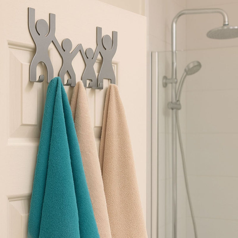 Load image into Gallery viewer, Door Hook Rack – Family Design, Stainless Steel