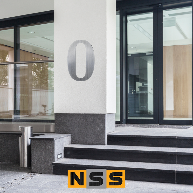 Load image into Gallery viewer, House Numbers – 228mm Stainless Steel Two-Digit Set