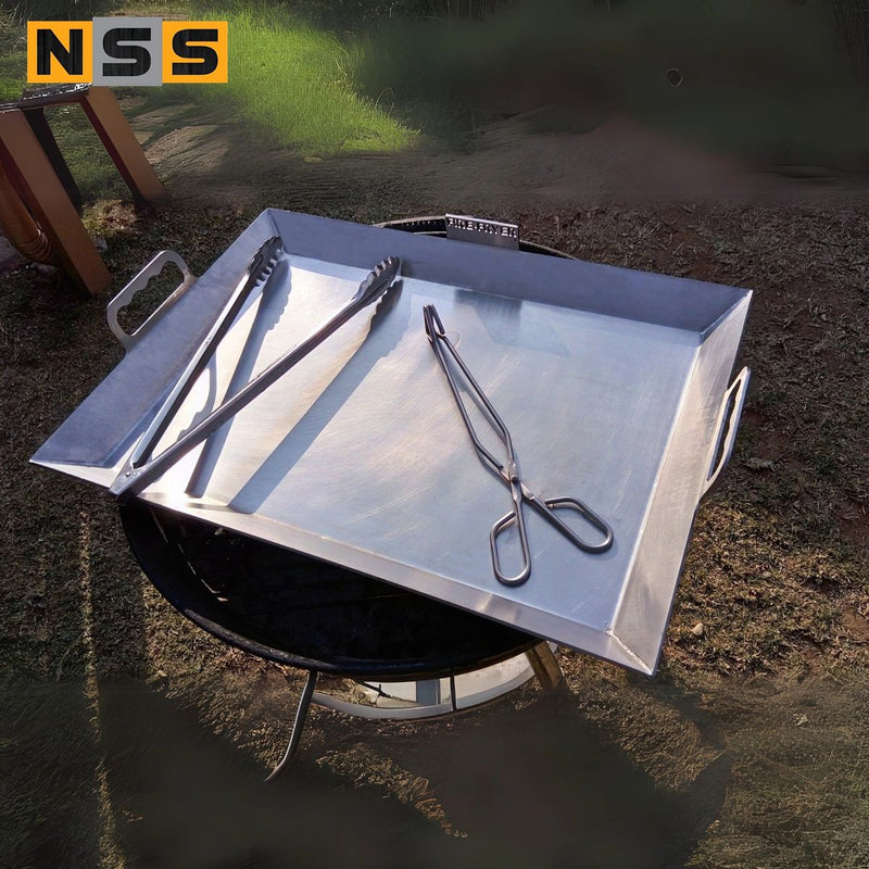 Load image into Gallery viewer, Braai Pan – Heavy-Duty 304 Stainless Steel Fire Fryer
