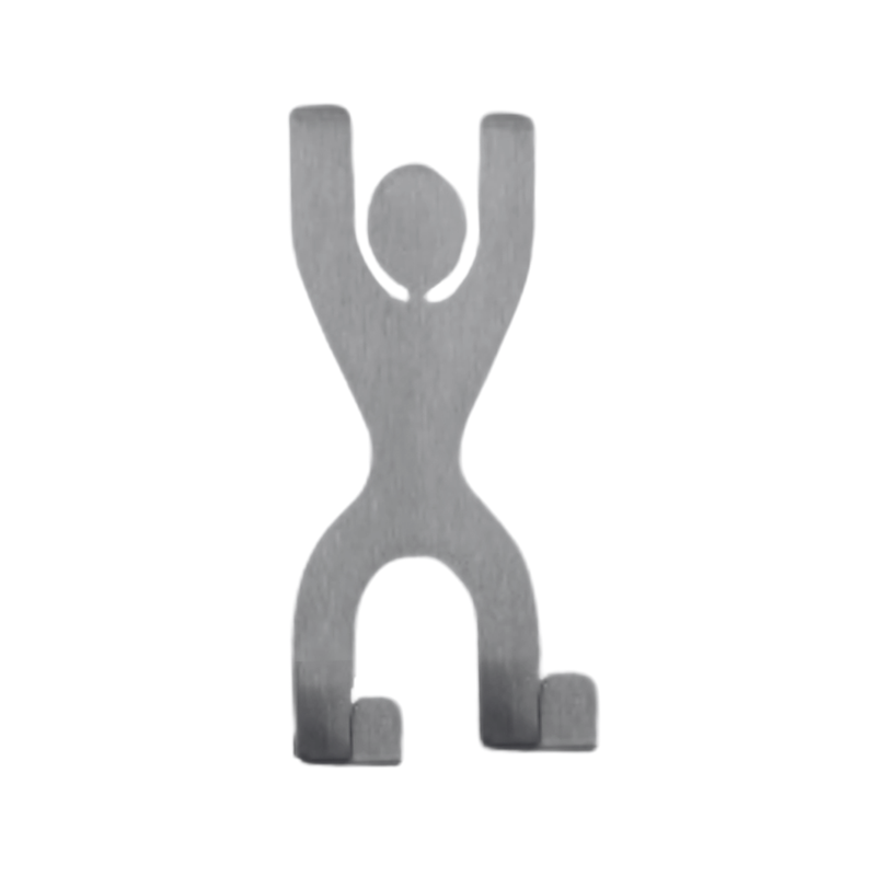 Load image into Gallery viewer, Over-Door Hooks – Human Figure Design, Stainless Steel