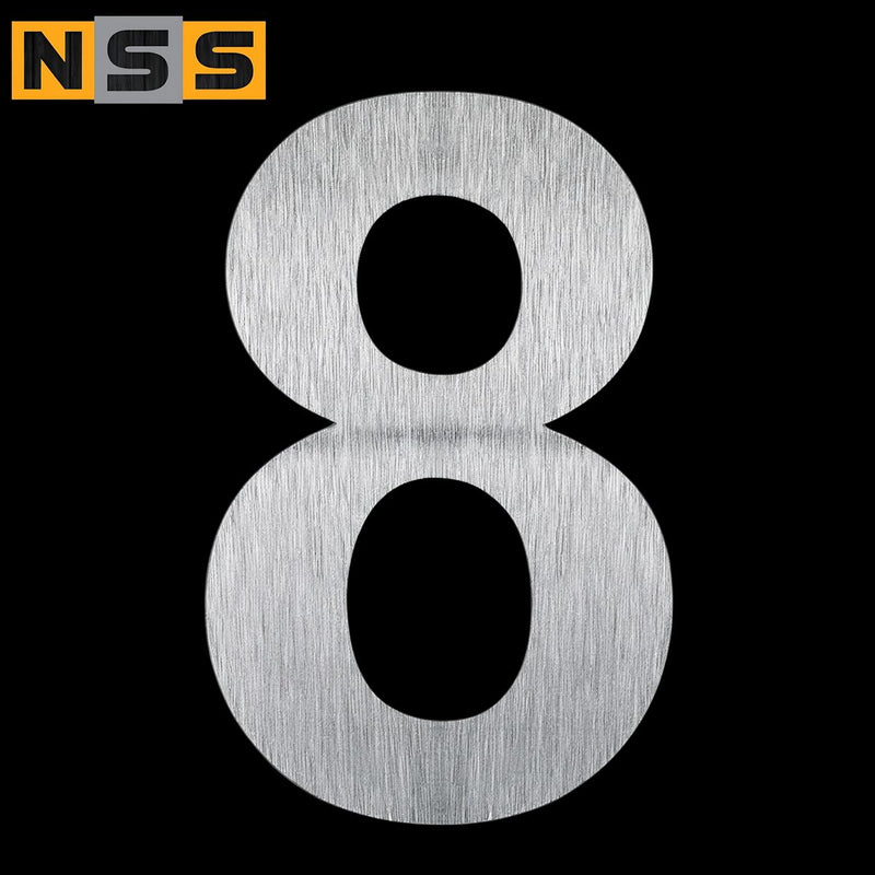 Load image into Gallery viewer, House Numbers – 228mm Stainless Steel Two-Digit Set