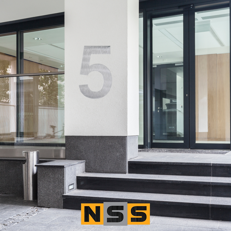 Load image into Gallery viewer, House Numbers – 228mm Stainless Steel Two-Digit Set