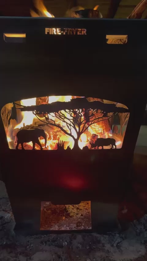 Load and play video in Gallery viewer, STAINLESS STEEL FIRE FRYER BOMA