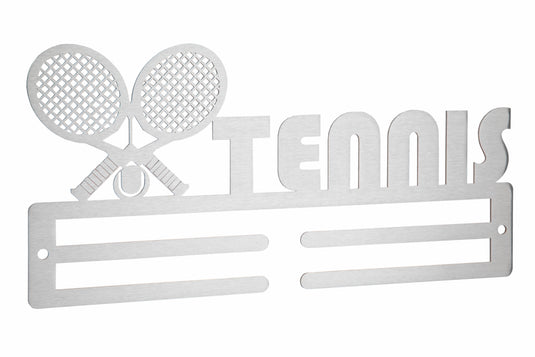 Tennis stainless steel medal hanger