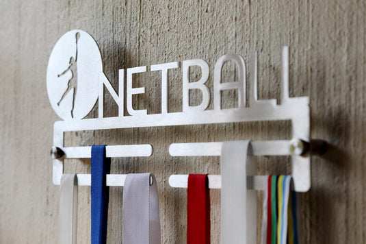 netball stainless steel medal hanger
