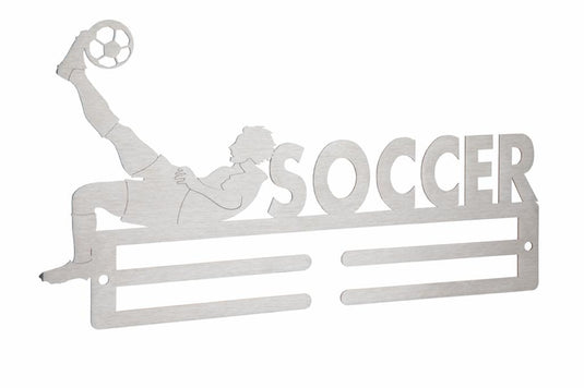 Soccer stainless steel medal hanger
