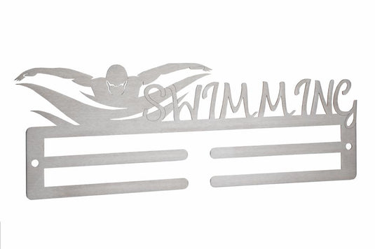 swimming stainless steel medal hanger