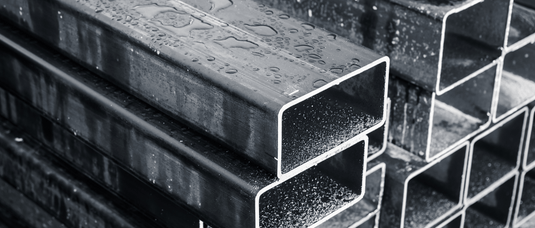 Stack of Stainless Steel Metal section bars