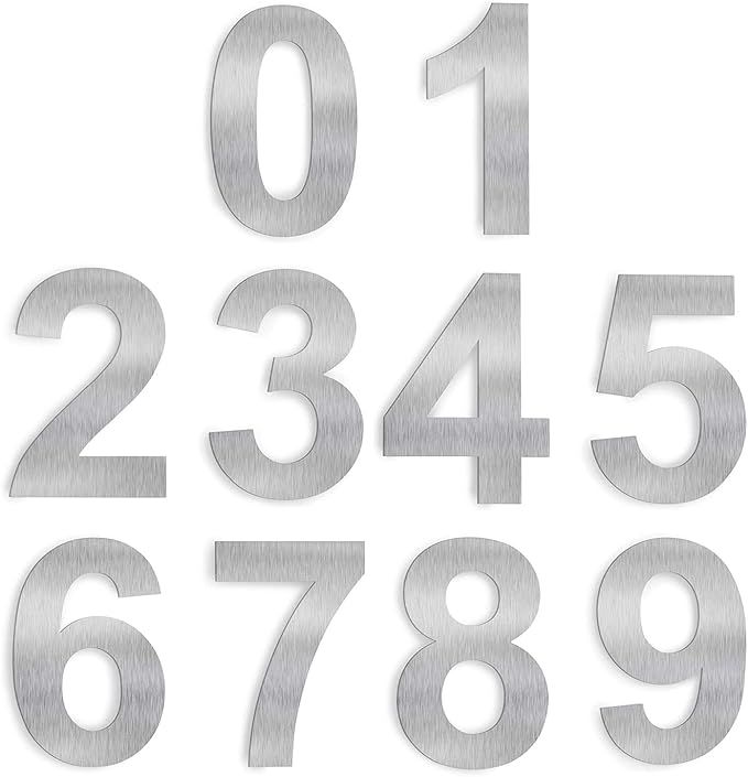 Load image into Gallery viewer, House Number – 228mm Brushed Stainless Steel
