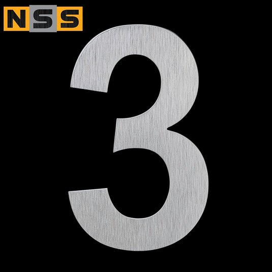 House Numbers – 228mm Stainless Steel Two-Digit Set