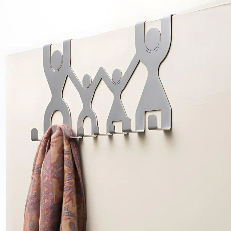 Load image into Gallery viewer, Door Hook Rack – Family Design, Stainless Steel
