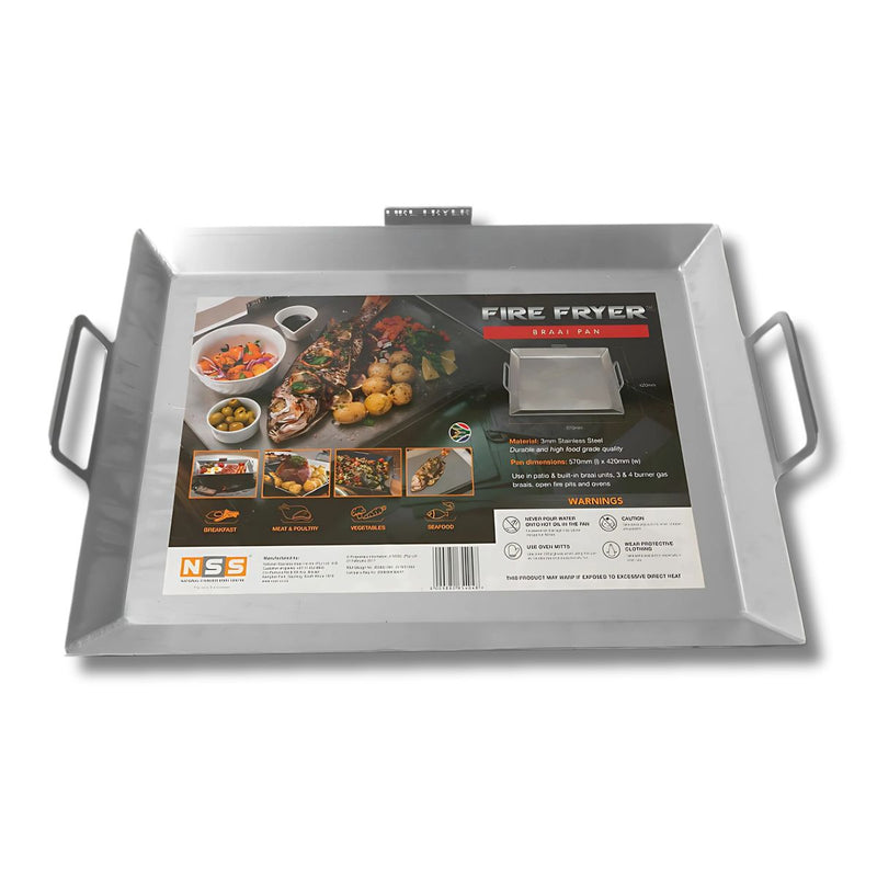 Load image into Gallery viewer, Braai Pan – Heavy-Duty 304 Stainless Steel Fire Fryer
