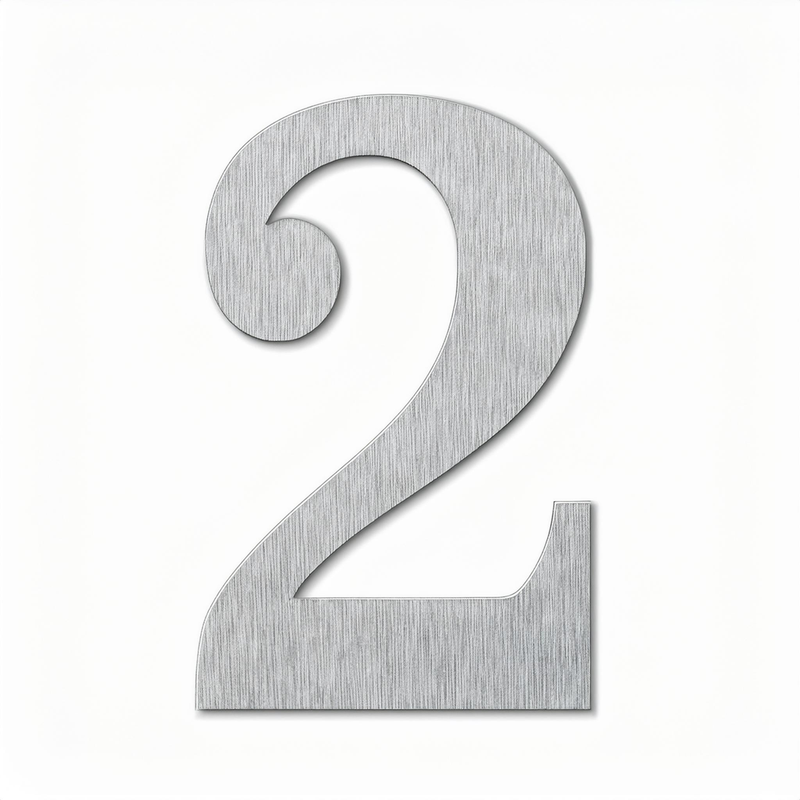 Load image into Gallery viewer, House Number – 228mm Brushed Stainless Steel
