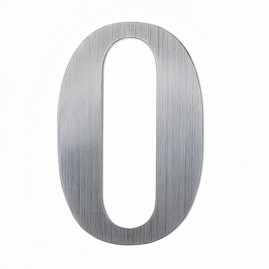 House Number – 228mm Brushed Stainless Steel