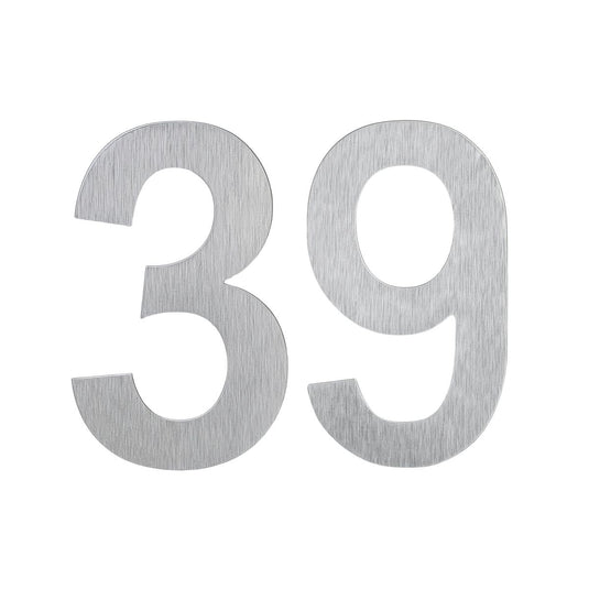 House Numbers – 228mm Stainless Steel Two-Digit Set