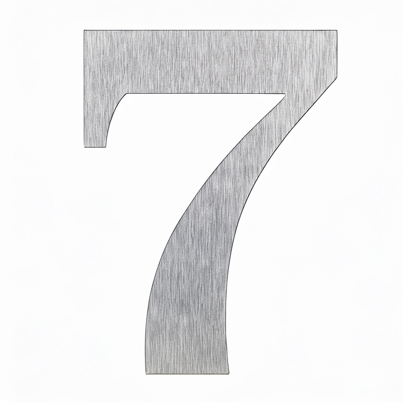 Load image into Gallery viewer, House Number – 228mm Brushed Stainless Steel
