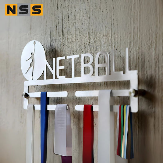 Medal Hanger Set – Netball, Cycling & Tennis, Stainless Steel