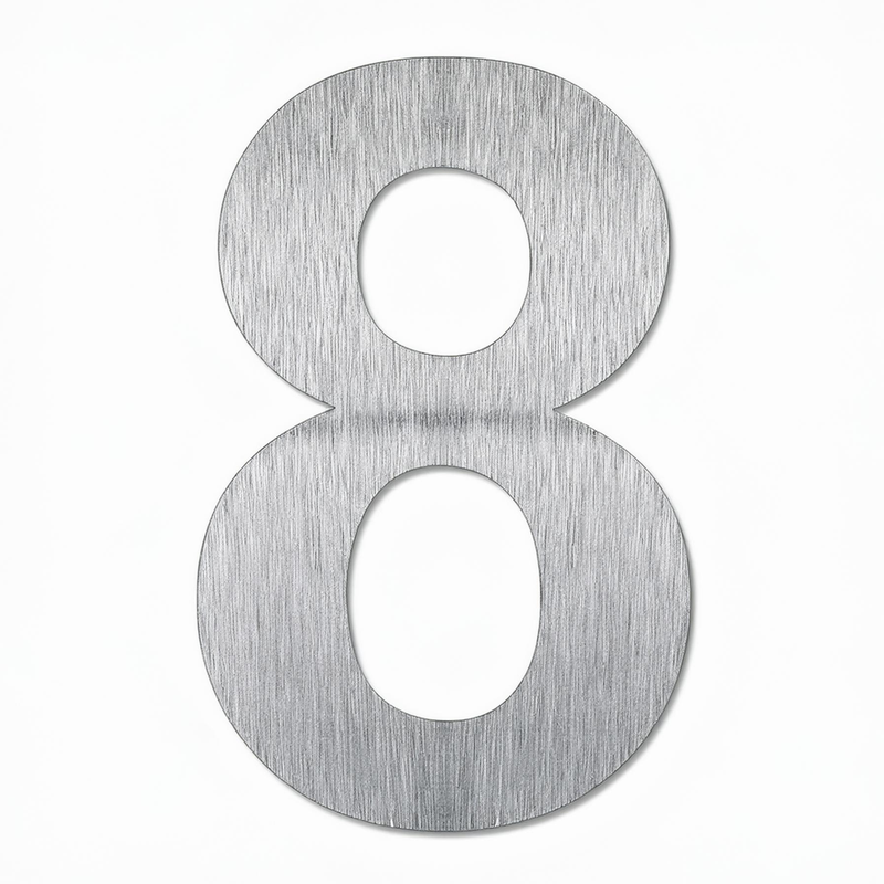 Load image into Gallery viewer, House Number – 228mm Brushed Stainless Steel
