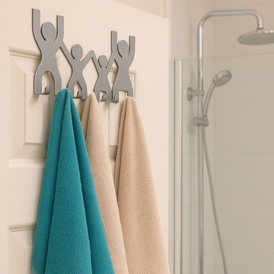 Door Hook Rack – Family Design, Stainless Steel