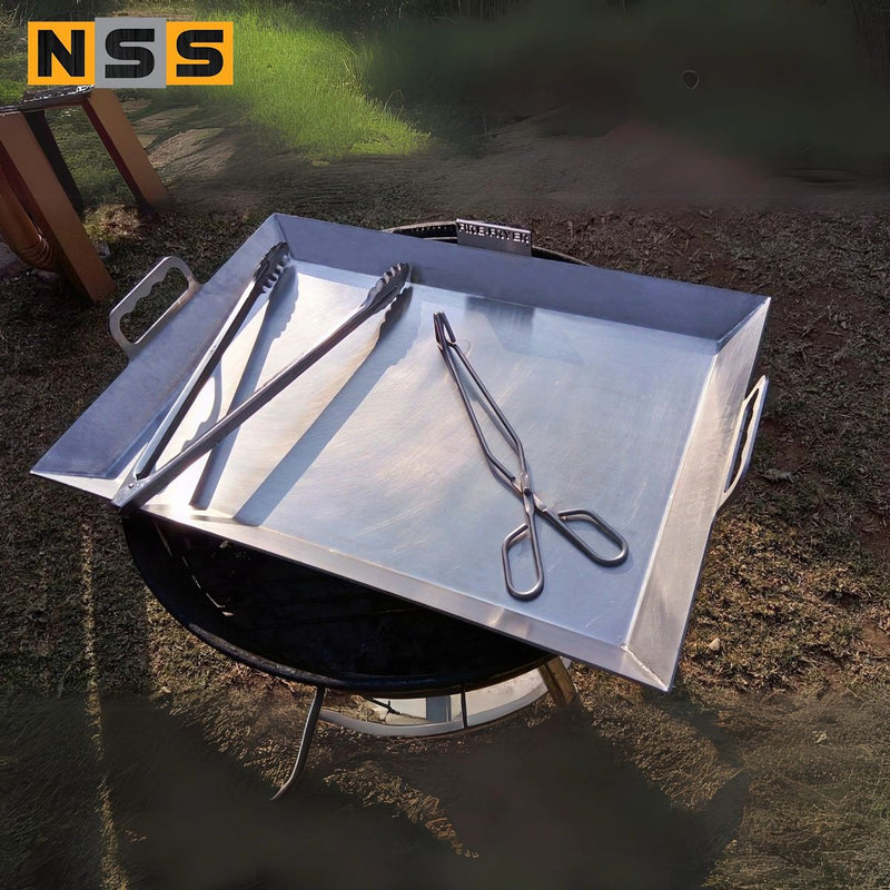 Load image into Gallery viewer, Fire Pit Boma &amp; Braai Pan Combo – Stainless Steel
