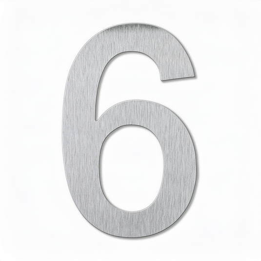 House Number – 228mm Brushed Stainless Steel