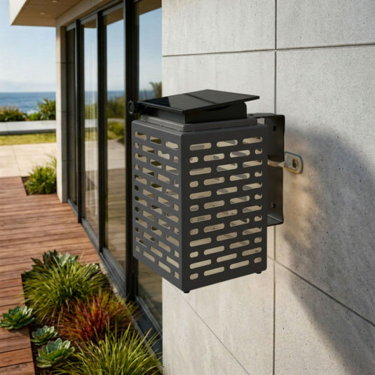 Solar Wall Light – Outdoor LED, Powder-Coated Steel
