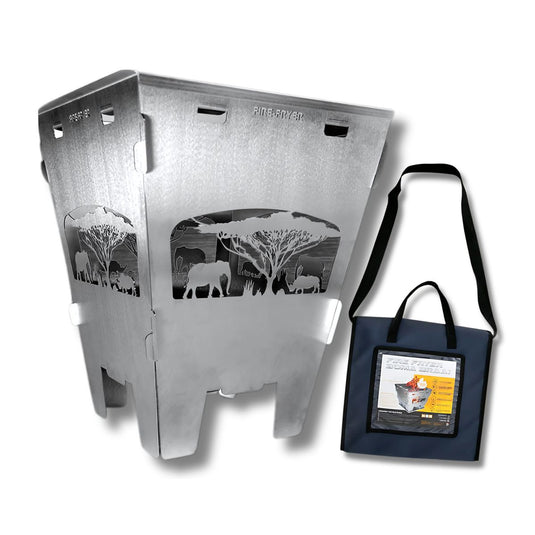 Fire Pit Boma & Braai Pan Combo – Stainless Steel