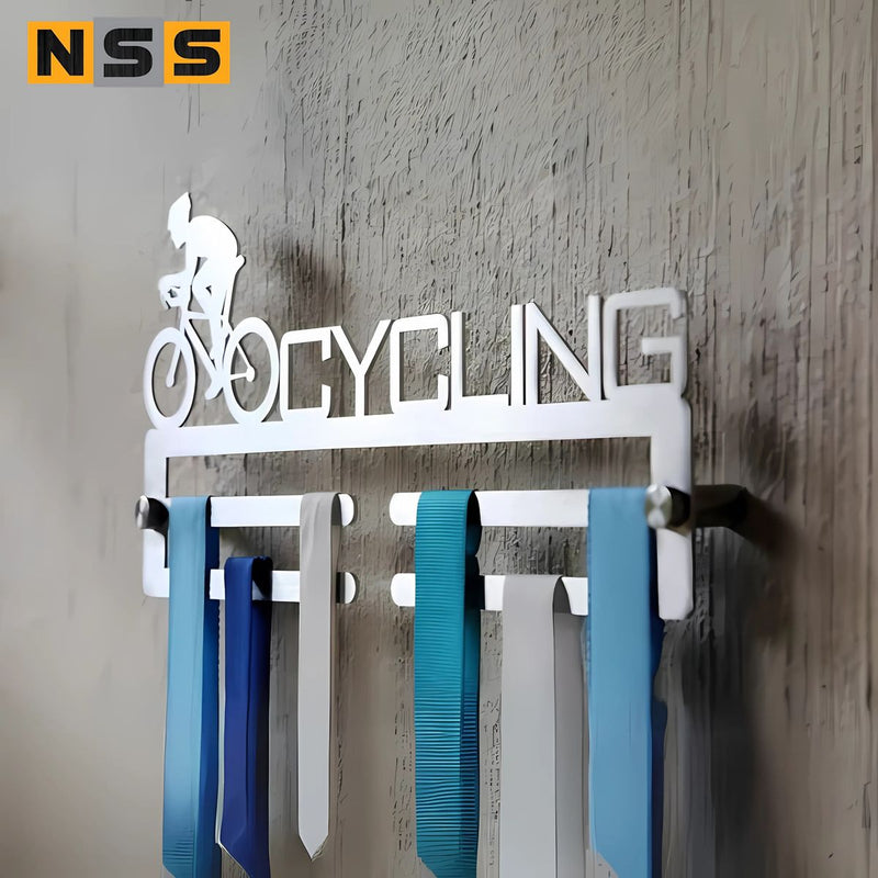 Load image into Gallery viewer, Medal Hanger Set – Netball, Cycling &amp; Tennis, Stainless Steel
