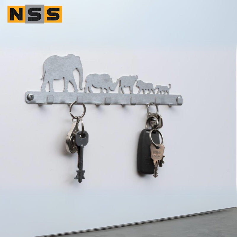 Load image into Gallery viewer, Key Hanger – Stainless Steel Wall Mounted, South African Designs
