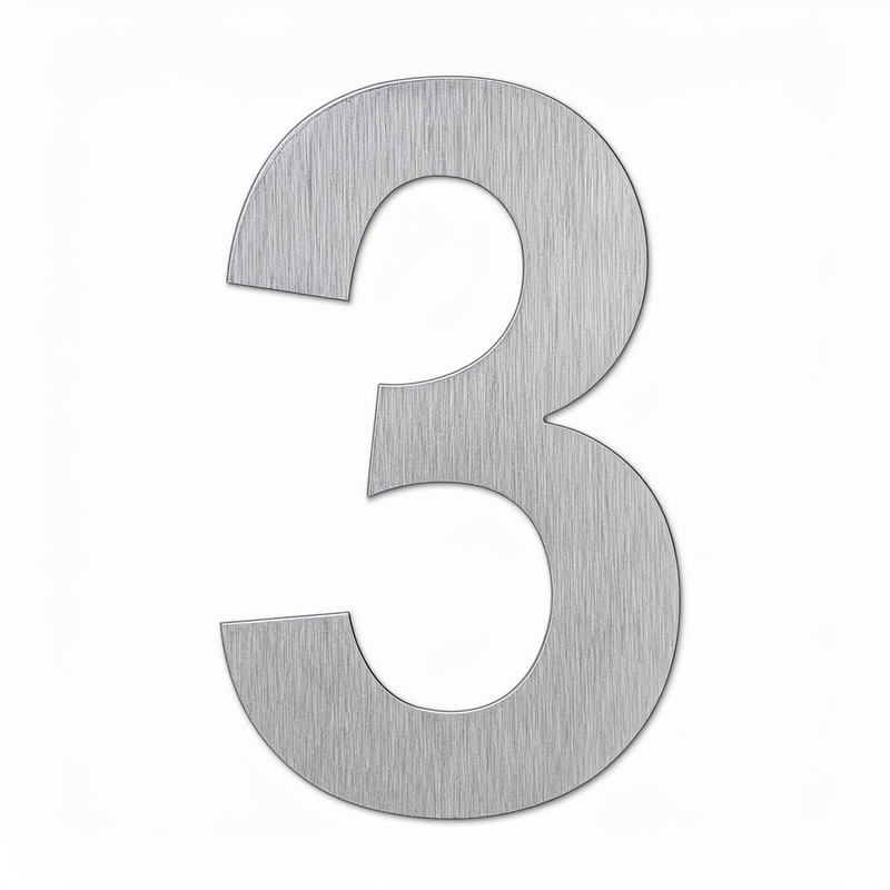 Load image into Gallery viewer, House Number – 228mm Brushed Stainless Steel
