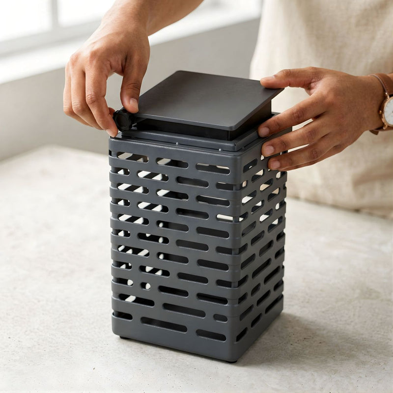 Load image into Gallery viewer, Solar Wall Light – Outdoor LED, Powder-Coated Steel
