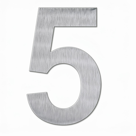 House Number – 228mm Brushed Stainless Steel
