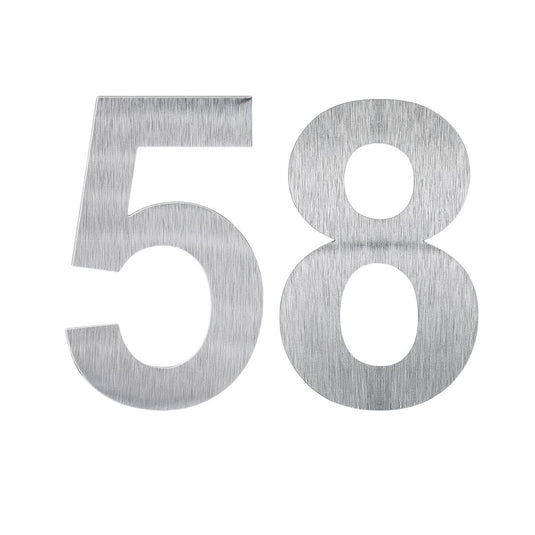 House Numbers – 228mm Stainless Steel Two-Digit Set