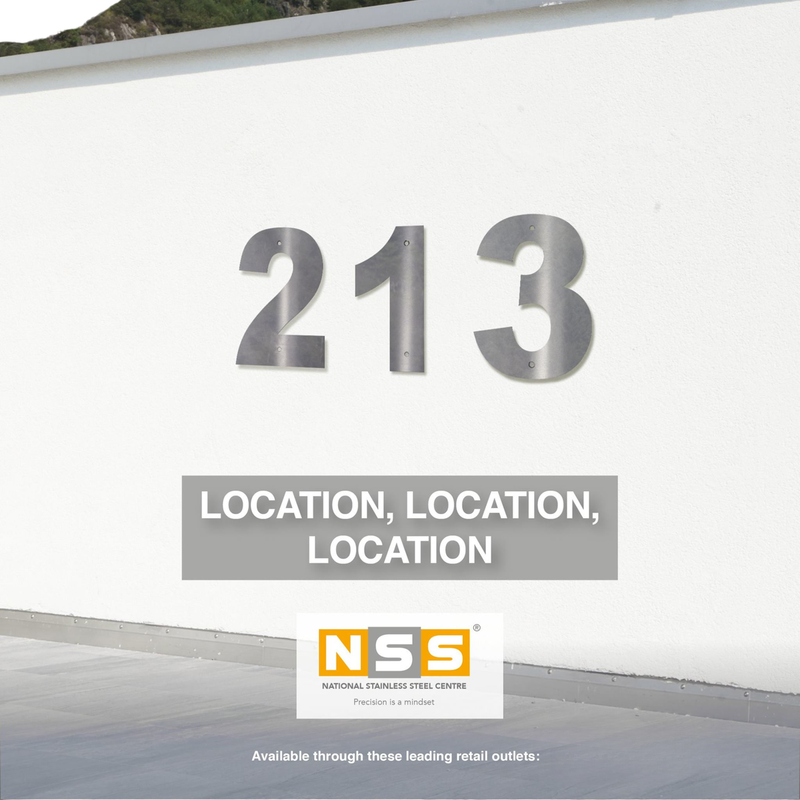 Load image into Gallery viewer, House Number – 228mm Brushed Stainless Steel
