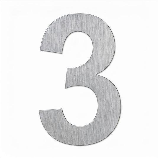 House Numbers – 228mm Stainless Steel Two-Digit Set